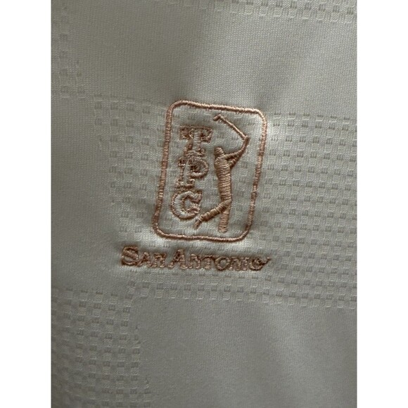 Nike Golf Tour Performance Dri Fit Polo Shirt Size XL Mens TPC San Antonio White - Picture 6 of 11